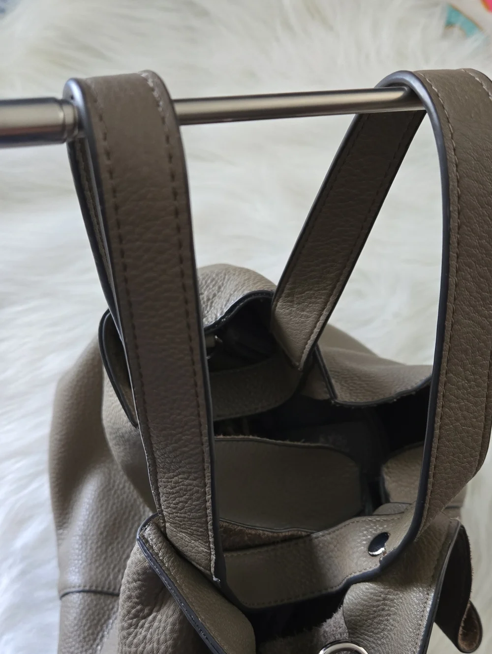Vince Camuto Greige Slouchy Hobo Bag
